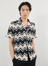Naples Crochet Cuban Shirt | Cotton | Cream