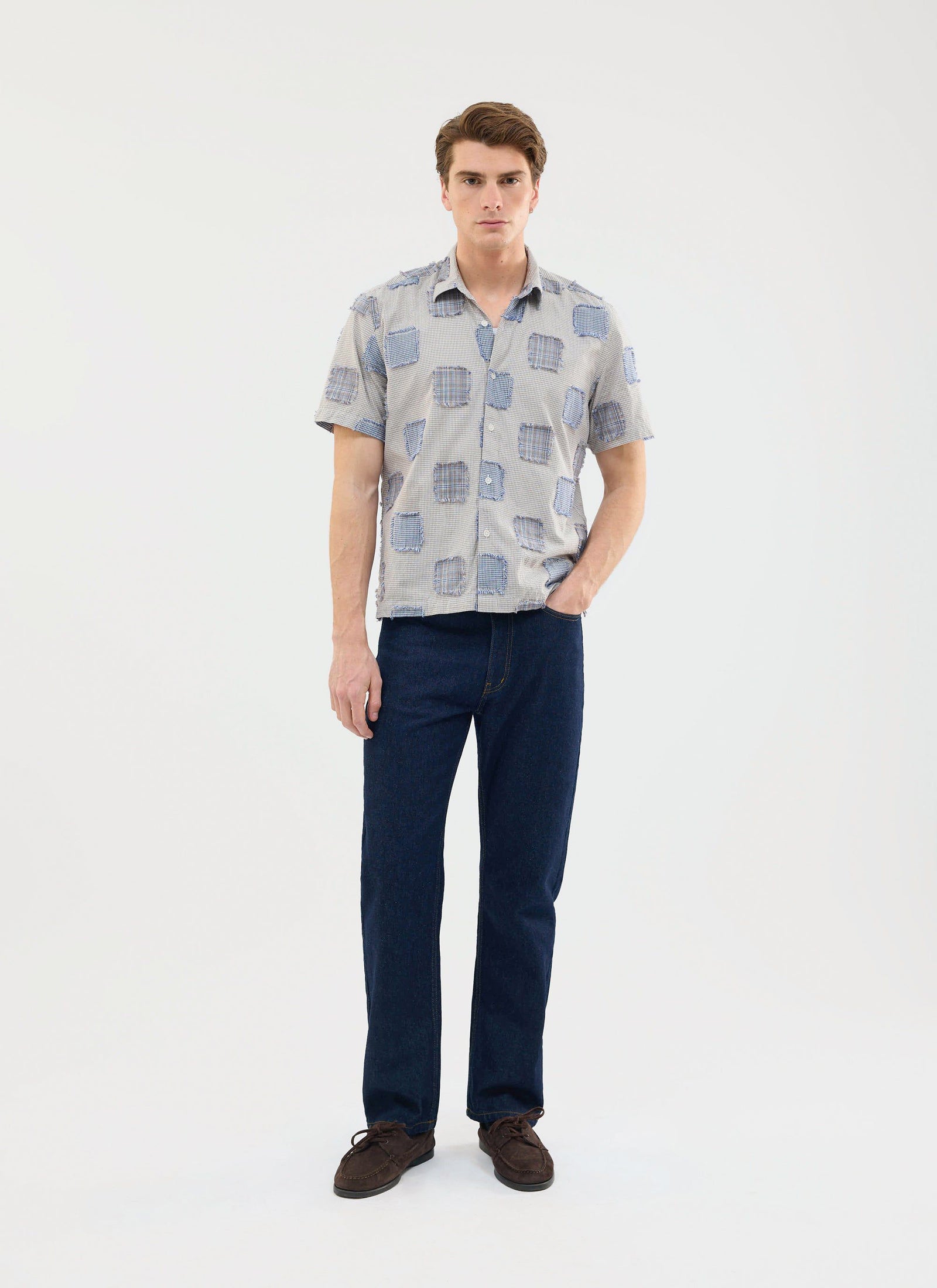 Bruno Boxy Clerk Shirt Grey