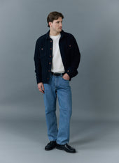 Blanket Overshirt | Casentino Wool | Navy