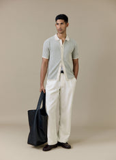 Dixon Knitted Shirt | Cotton | Cream
