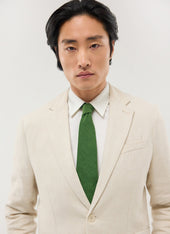 Linen Tie Green