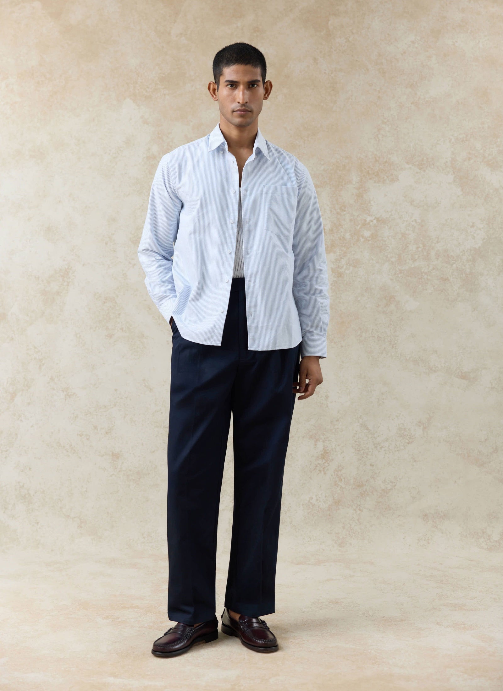 Striped Oxford Shirt Cotton Stripe