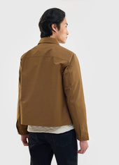 Boxy Cropped Pocket Overshirt