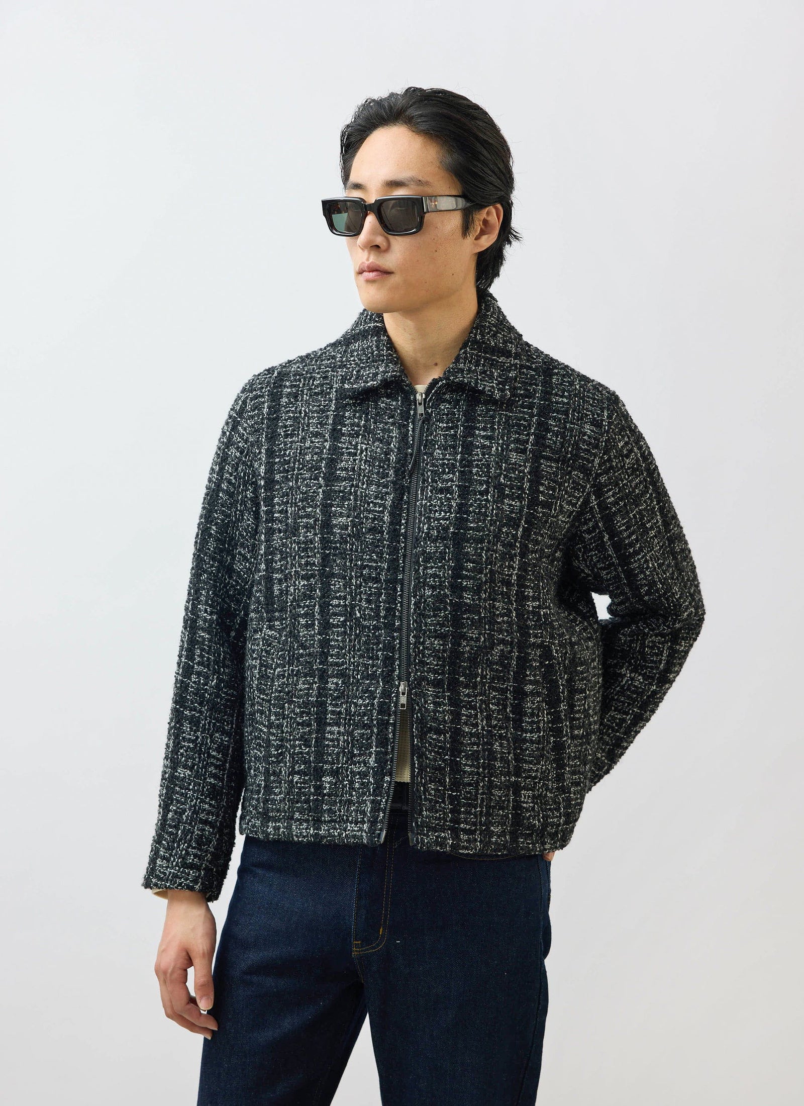 Ingegno Zip Wool Boxy Jacket