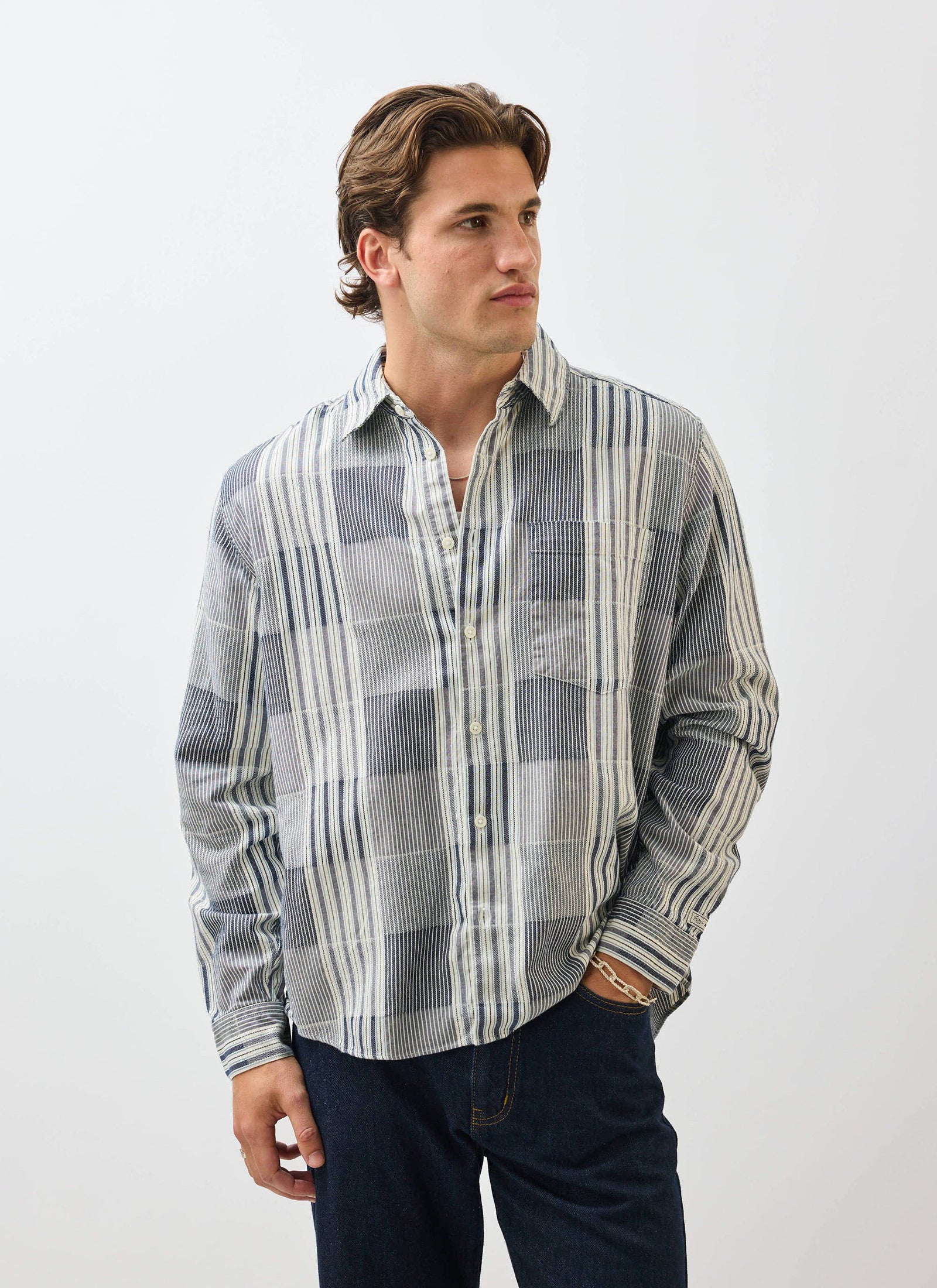Epigraph Patchwork Pearce Shirt Cotton
