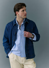 Gove Chore Jacket Denim Mid Wash