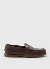 Sebago Dolphin Waxed Loafer Dark Brown