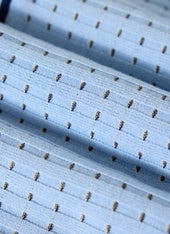 Broken Stripe Knitted Shirt | Percival x Ilaria | Blue
