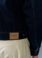 Western Trucker Jacket Denim Dark