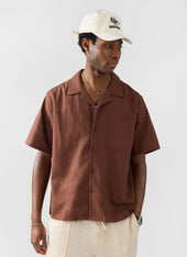 Short Sleeve Cuban Shirt Linen