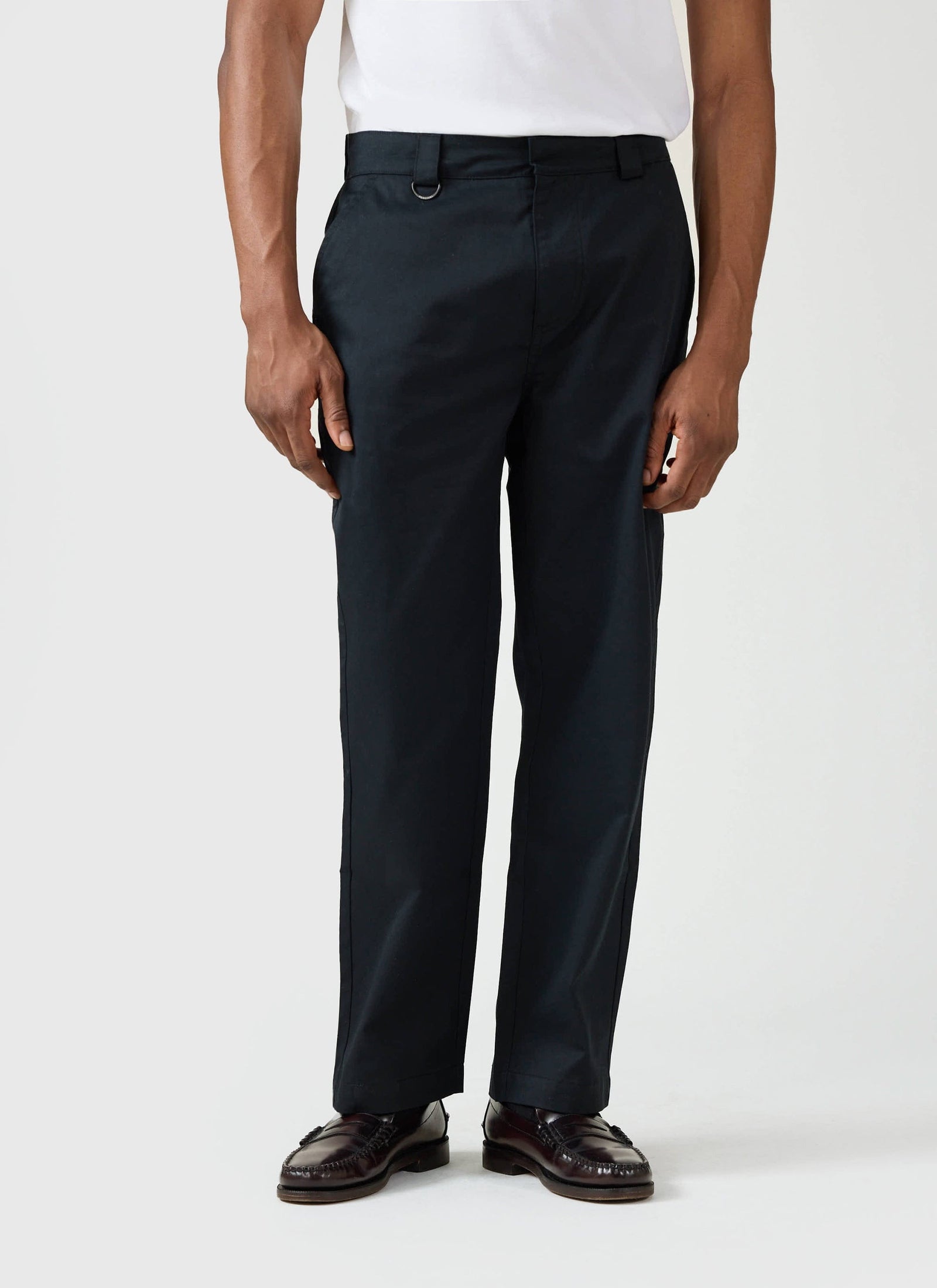Straight Leg Trousers Twill