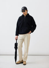 Men S Quarter Zip Wool Fleece Pullover