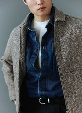 Herringbone Zip Jacket Wool