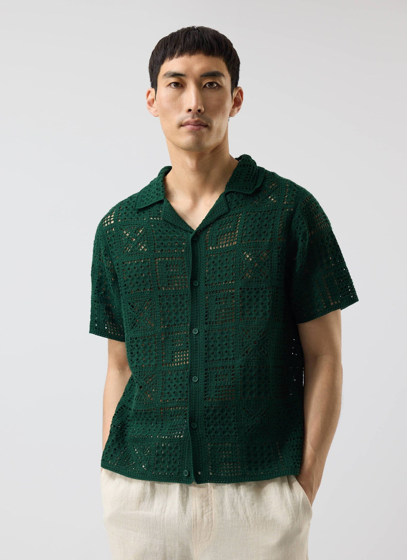 Crochet Groundsman Shirt Cotton