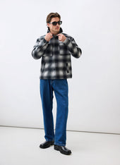 Check Overshirt Grey