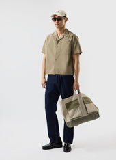 Boxy Cropped Cuban Collar Shirt