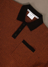 Casa Martini Knitted Polo | Cotton | Espresso