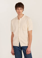 Pablo Cuban Shirt | Knitted Cotton | Cream