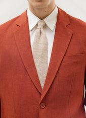 Relaxed Tailored Linen Blazer
