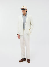 Relaxed Tailored Linen Blazer