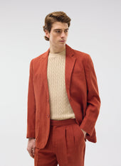 Relaxed Tailored Linen Blazer