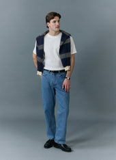 Straight Leg Denim Jeans | Cotton | Light Wash Blue