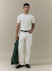 Straight Leg Denim Jeans Cotton