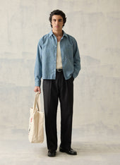 Double Pleated Leg Trousers Lyocell