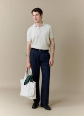 Collins Knitted Polo Yak