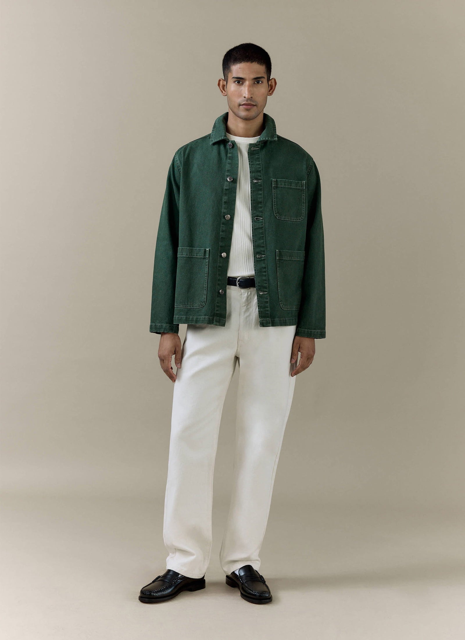 Vintage Wash Oliver Chore Jacket Cotton Canvas