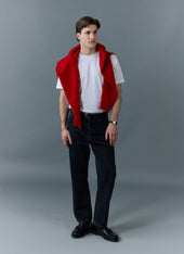Straight Leg Denim Jeans Cotton