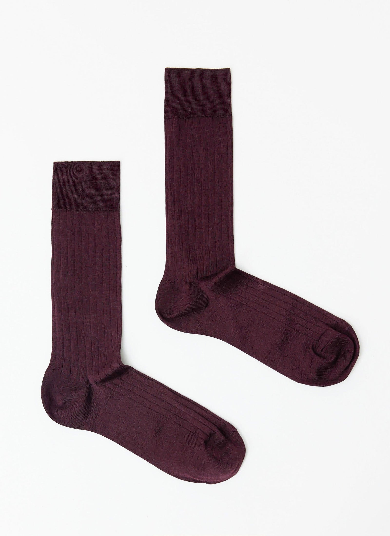 Loafer Dress Socks Cotton Merlot