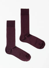 Loafer Dress Socks | Cotton | Merlot