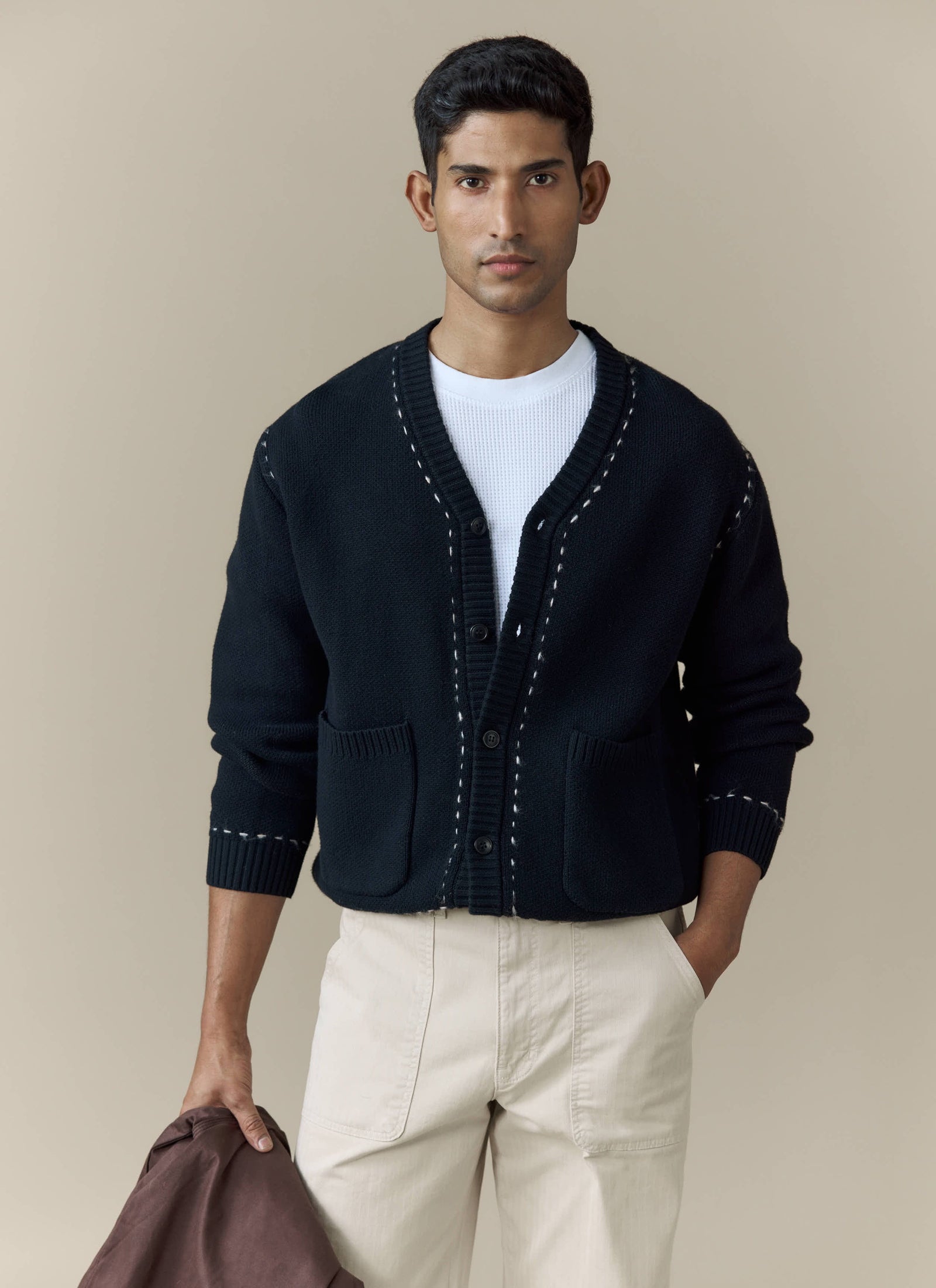 Module Boxy Cardigan Cotton