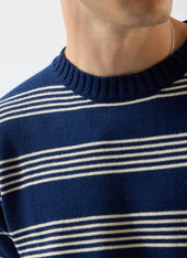 Fiction Striped Knitted T Shirt Cotton