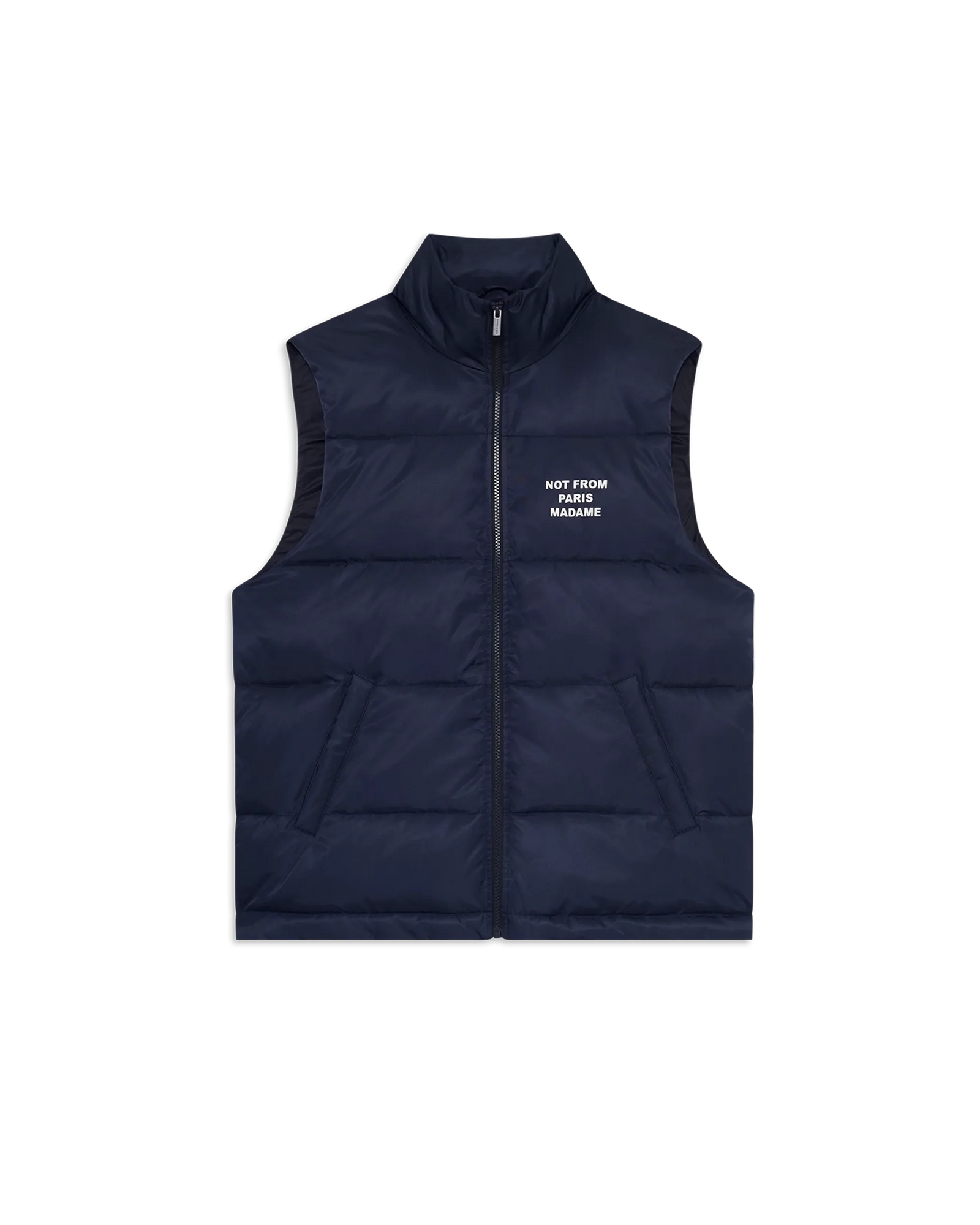 Slogan Sleeveless Down Vest