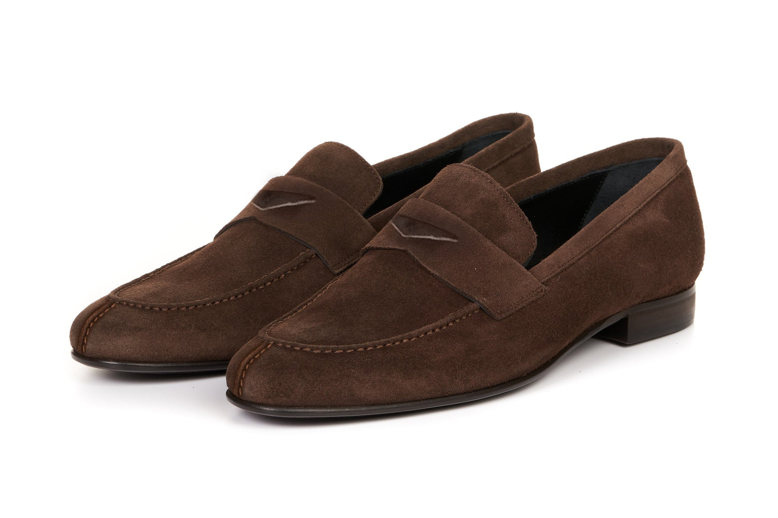 The Edward Penny Loafer Dark Brown Suede