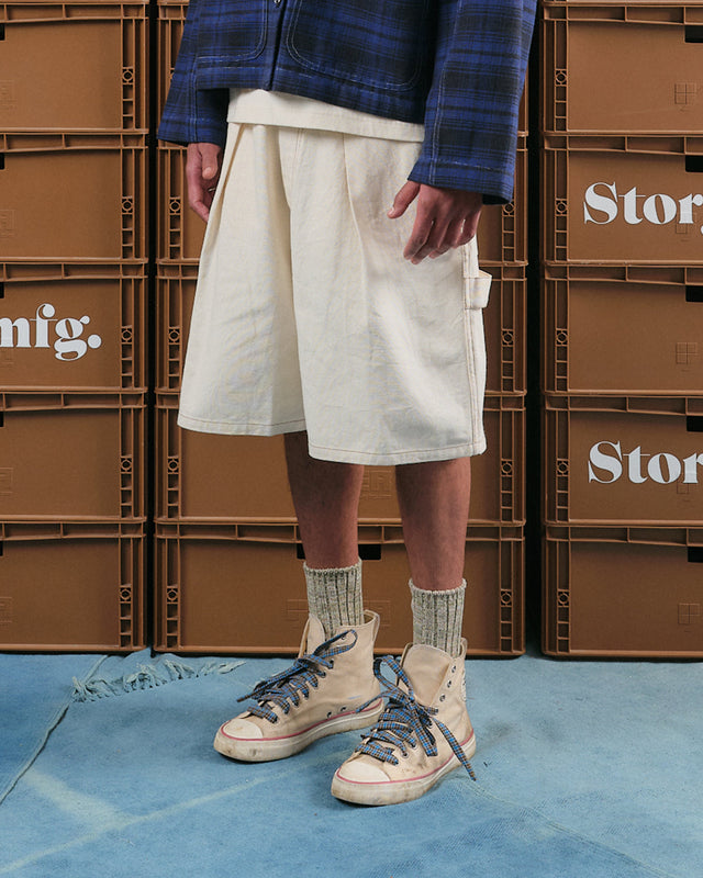 Lush Carpenter Shorts - Ecru
