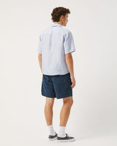 Linen Broadstripe SS - Blue