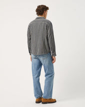 Reverse Tweed Snow Check - Blue
