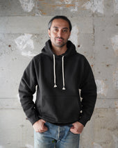 Pullover Hoodie - 876gsm Double Heavyweight French Terry - Sumi Black
