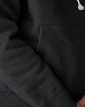 Pullover Hoodie - 876gsm Double Heavyweight French Terry - Sumi Black