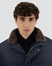 Bomber Jacket In Arendelle And Light Faux Fur