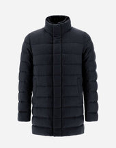Coat In Cashmere Silk And Light Faux Fur