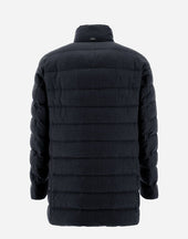 Coat In Cashmere Silk And Light Faux Fur