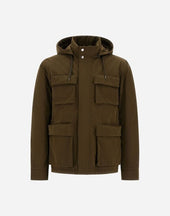 Waxed Tech Cotton Short Parka