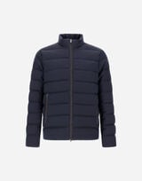 BOMBER JACKET IN POLISHED SMOOTH WOOL