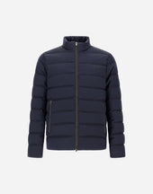 Bomber Jacket In Polished Smooth Wool