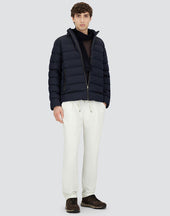 Bomber Jacket In Polished Smooth Wool