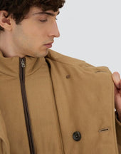 Pea Coat In Norfolk Wool Blend